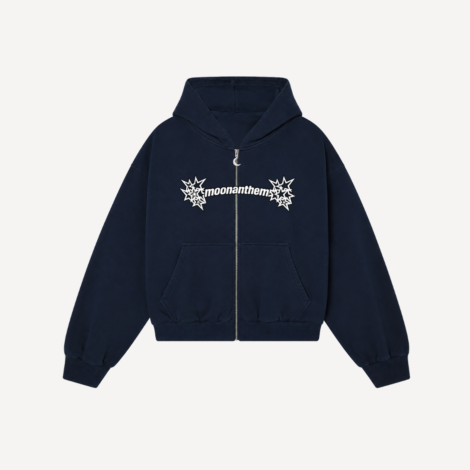 DARK BLUE ZIPPER