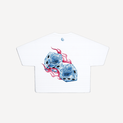 FIRE DICES WHITE TEE
